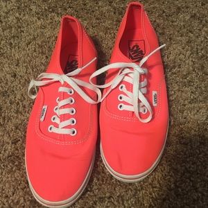 Bright Coral Vans sz 7.5